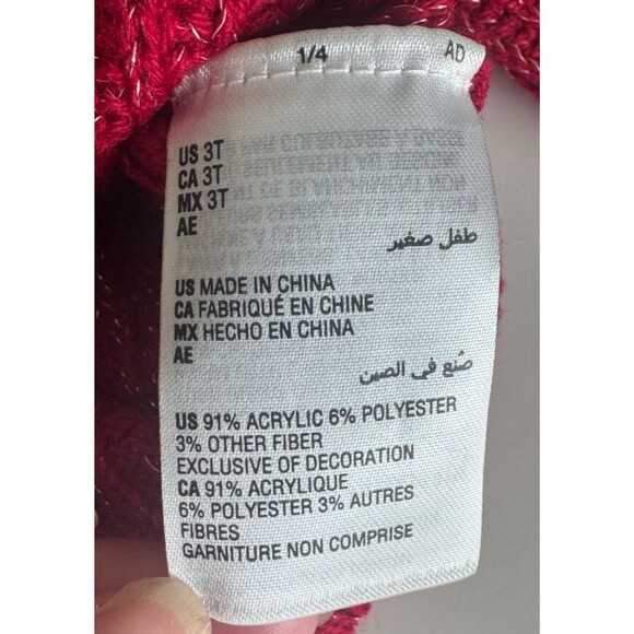 Epic Threads Sweater Girls 3T NEW Cherry Red Back to School Photoshoot Holiday - Picture 7 of 9